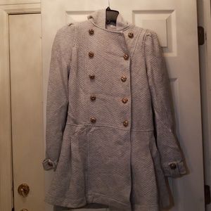 Juicy Couture Grey Quilted Trench Coat